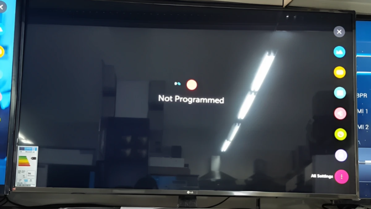 LG TV not programmed