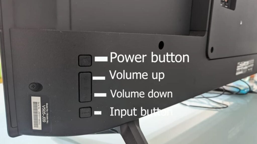 power button of VIZIO TV